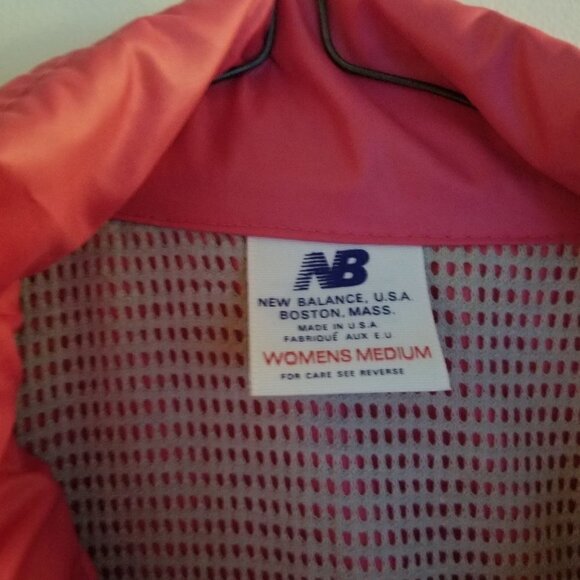 New Balance Pink and Gray Windbreaker Light Jacket - Picture 10 of 10